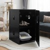 Costway 2-tier Litter Box Enclosure Furniture Hidden Cat House W/ Anti-toppling Device - 3 of 4