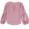 bar III Womens Blouson Sleeve Knit Blouse, Pink, X-Large - 2 of 2