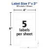 Avery No-Iron Fabric Labels, 1" x 3", Washer and Dryer-Safe Waterproof Labels, Non-Printable, 20 Blank Labels Total (40724) - 4 of 4