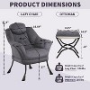 Acekool Lounge Chair with Ottoman - 2 of 4