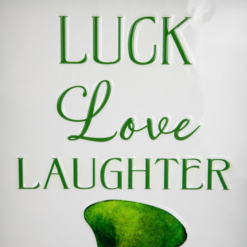 Northlight Luck Love Laughter St. Patricks Day Framed Wall Sign - 18", 5 of 8