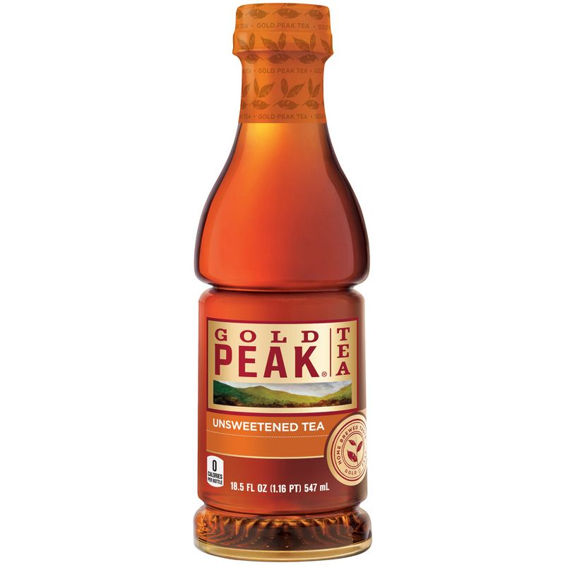Gold Peak Unsweetened Iced Tea - 18.5 fl oz Bottle, 1 of 5