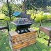 CAVINAS Propane Grill Foldable Side Table Outdoor Griddle Small Gas Grill for Outdoor Camping - 3 of 4
