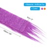 Unique Bargains DIY Christmas Halloween Gnome Beard Fluffy Plush Faux Fur Ribbon 2 Pcs - 2 of 4