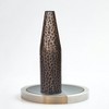 Uniquewise Hammered Metal Decorative Centerpiece Flower Table Vase - 3 of 4
