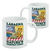 Garfield Lasagna The Perfect Food Ceramic Coffee Mug, Novelty Gift Mugs for Coffee, Tea and Hot Drinks, 11oz, White - 2 of 4