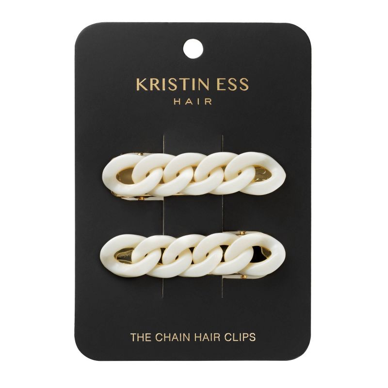 Kristin Ess The Chain Hair Clip - 2ct, 1 of 8
