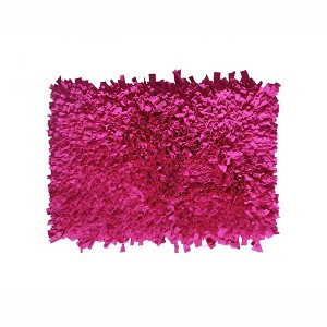 Bella Premium Jersey Shaggy Polyester with Cotton Backing Accent Rug - Home Weavers - 1 of 2