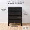 MH London Nova 4 Drawers Solid Wood Dresser - 3 of 4