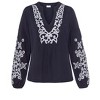 Women's Embroidered Long Sleeve Blouse Shirt - LASCANA - 4 of 4