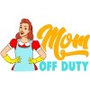 Women's Design By Humans Mom Off Duty Cartoon By savariya Racerback Tank Top - 2 of 2