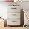 3 Drawer Wide Tower Light Gray - Brightroom™ : Target