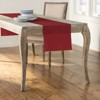 Slickblue 14"x108" Linen-Look Table Runner – Polyester Poplin, Wrinkle-Resistant, Serged Edge Finish, 41 Color Options - 2 of 3