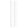 vidaXL Wall Mounted Wine Rack for 24 Bottles White Iron - 2 of 4
