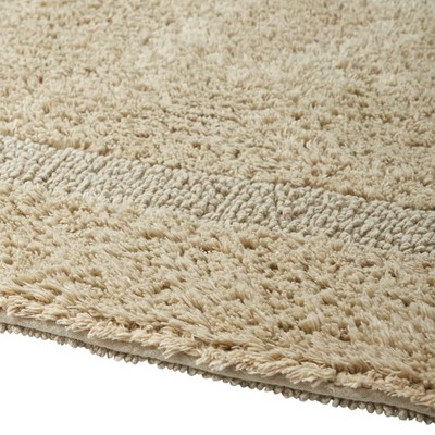 Lux Premium 100% Cotton Tufted Solid Reversible 4 PC Bath Rug Set – Ultra-Soft, Water-Absorbent, Durable, Machine Washable Bathroom Rug