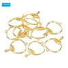 Unique Bargains DIY Crafts Earrings Necklace Bracelet Making Alloy Open Back Fan Bezel Pendants 10 Pcs - 3 of 4