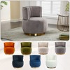 CAVINAS 360° Swivel Chair Barrel Chair with Velvet Upholstery for Living Room,Luxury Oversized Accent Chair with Pillow,Living Room Furniture - 2 of 4