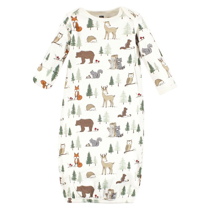Hudson Baby Cotton Gowns, Forest Animals, 5 of 6
