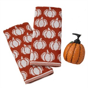 SKL Home 3pc Harvest Bounty Lotion and Pumpkin Hand Towels - 1 of 4