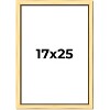 PosterPalooza | Simple Gold Picture Frame - UV Acrylic, Foam Board Backing, Hanging Hardware - 2 of 4