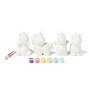 4ct Ceramic Unicorn Painting Craft Kit - Mondo Llama™ - 3 of 4