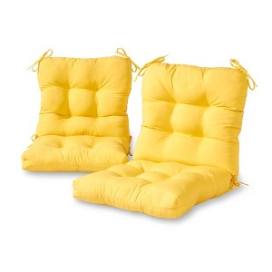 Kensington Garden 2pc 21"x21" Outdoor Seat and Back Cushion Set - 1 of 4
