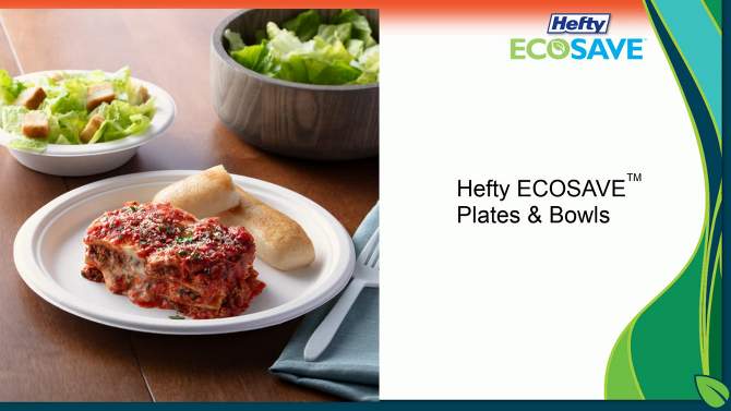 Hefty EcoSave Molded Fiber Paper 10 1/8&#34; Plates - 16ct, 2 of 9, play video