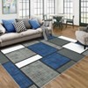 Large Geometric Machine Washable Rug with Rubber Backing for Living Room Modern Non-Slip Area Rug Easy-Cleaning Floor Carpet for Bedroom Dining Room - 2 of 4