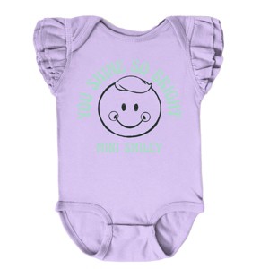 The Juniper Shop Mini Smiley You Shine So Bright Flutter Sleeve Bodysuit - 1 of 4