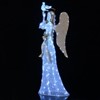 Costway 3D Lighted Angel Christmas Decoration with Pigeon, Golden Wings, 150 LED Lights - 4 of 4