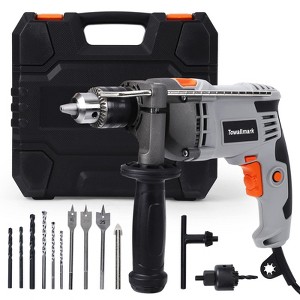 Garvee 7.5-Amp Hammer Drill with Aluminum Alloy Housing, 1/2-Inch Corded Electric Hammer Drill with 3000RPM, 15 Drill Bits for Home Improvement, DIY - 1 of 4