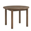 Round Dining Table for 4, Farmhouse Kitchen Table, Wooden Circle Dinner Room Table - 2 of 4