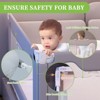 Flagship Model – Gray Embroidered Little Star Bed Rail Guard (1.8m, with Straps) - 3 of 3