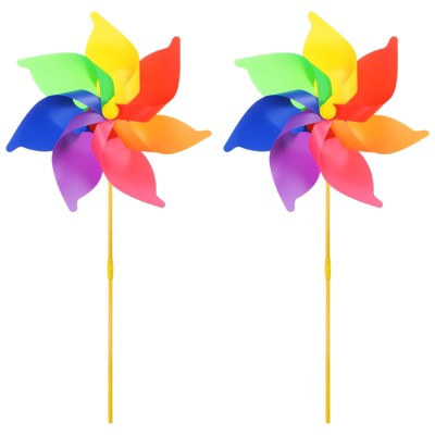 Unique Bargains PVC Material Colorful Fade-resistant Waterproof Windmill