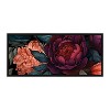 Kate & Laurel All Things Decor 18"x40" Sylvie Dark Academia Floral in Rich Jewel Tones Framed Canvas by The Creative Bunch Studio Black - 2 of 4