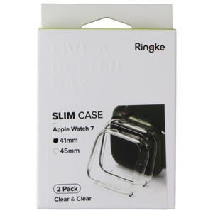 Ringke Slim Case for Apple Watch 9/8/7 (41mm) - Clear and Clear (2 Pack) - 1 of 1