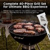 Kaluns Grilling Accessories, Heavy Duty Stainless Steel Grill Set BBQ Grill Accessories for Outdoor Grill with Storage Case and Apron - 2 of 4