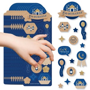 Big Dot of Happiness Eid Mubarak Party Favor Kids Stickers - Ramadan Party - 16 Sheets - 256 Stickers - 1 of 4