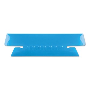 Pendaflex Transparent Colored Tabs For Hanging File Folders, 1/3-Cut, Blue, 3.5" Wide, 25/Pack - 1 of 1
