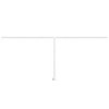 VidaXL Awning Post Set White 236.2"x96.5" Iron - 3 of 4