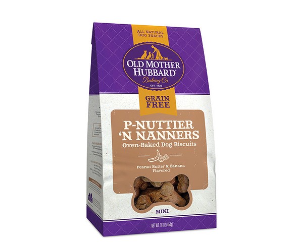 Old Mother Hubbard - Grain Free Mini P-Nuttier 'N Nanners - Dog Treats - 16oz