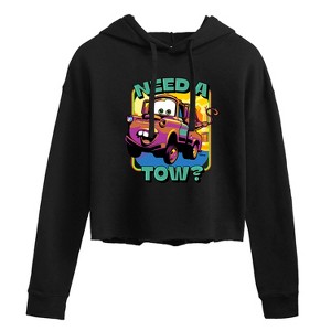 Women's - Disney - Mater Need A Tow Cropped Graphic Hoodie - 1 of 3