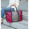 MKF Collection Raven Faux Crocodile-Embossed Women’s Duffle Bag by Mia K - 4 of 4