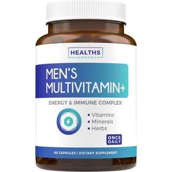 Men's Multivitamin Plus Capsules, Health's Harmony, 60ct