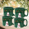 Courtside Market Believe Green Cozy 15 oz Mug 4 Piece Set - 2 of 2