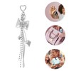 Unique Bargains Fashionable Bow Heart Handbag Charms Keychains 1 Pc - 3 of 4