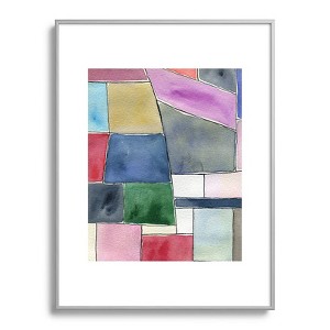 Elena Blanco Patchwork Metal Framed Art Print - Deny Designs - 1 of 4