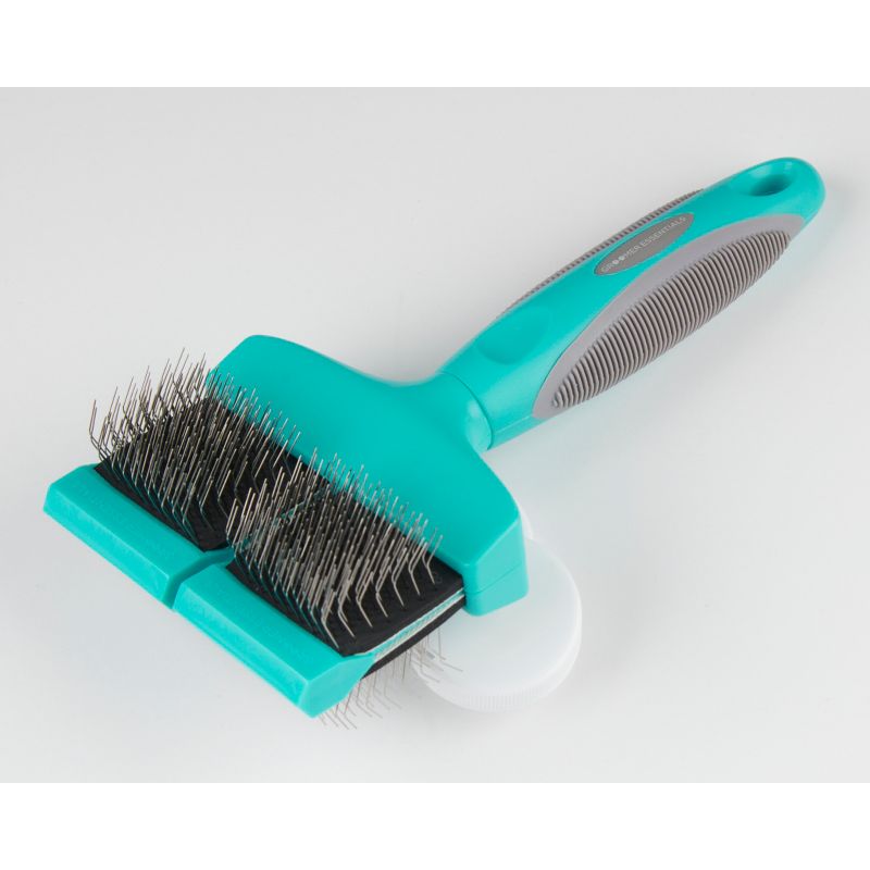 Groomer Essentials Flexible Slicker Brush - Double/Soft, 4 of 5