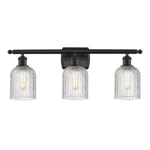 Bridal Veil - 3 Light Bath Vanity In Art Deco Style-10 Inches Tall and 25 Inches Wide - 1 of 1