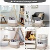 Itopfox Cotton Rope Woven Storage Basket with Handles for Organizing Toys, Books, and Clothes - Decorative Soft Basket for Living Room, Bathroom - 2 of 4